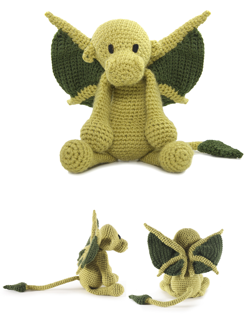toft ed's animal george the dragon amigurumi crochet
